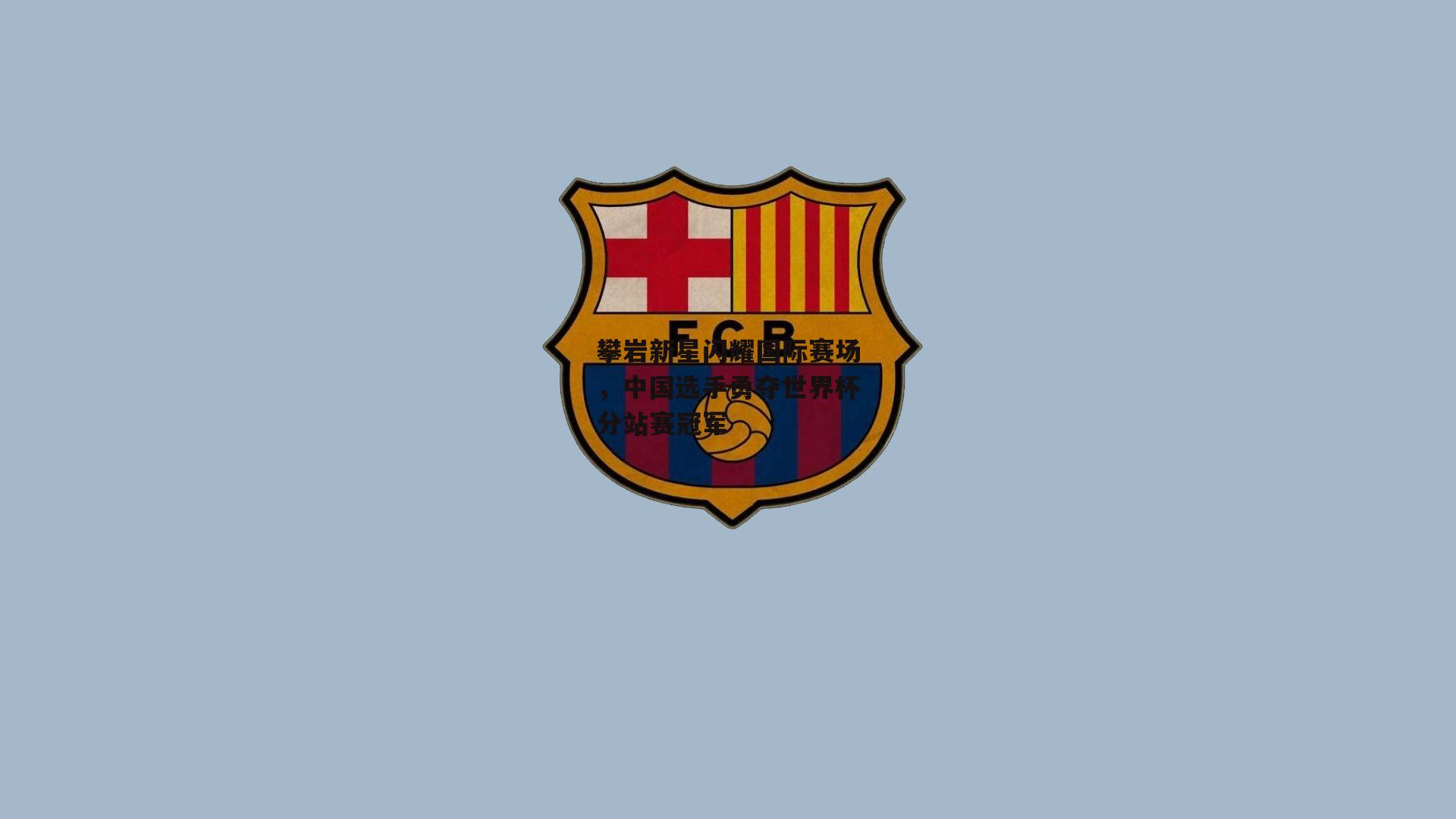 攀岩新星闪耀国际赛场,中国选手勇夺世界杯分站赛冠军